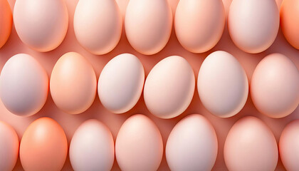 Easter. eggs in peach fuzz color