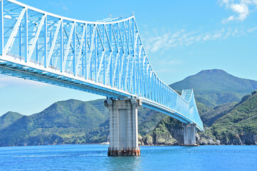 平戸島と生月島を繋ぐ生月大橋　長崎県平戸市