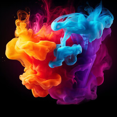 abstract texture background wallpaper cloud colours vibrant creativity concept vivid smoke explosion ima