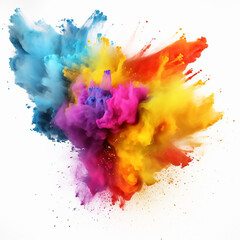 Fototapeta na wymiar paint abstract art explosion colored powder background holi texture splash splatter explode ink design b