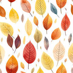 autumnal leaves pattern maple seasonal nature background design orange foliage wallpaper yellow red fall