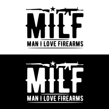 Man i love firearms, 2nd amendment vector t shirt design