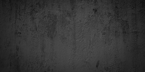 Fototapeta na wymiar Abstract dark black grungy wall texture background