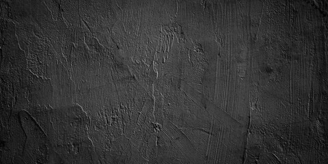 Abstract dark black grungy wall texture background