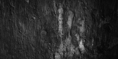 Abstract dark black grungy wall texture background