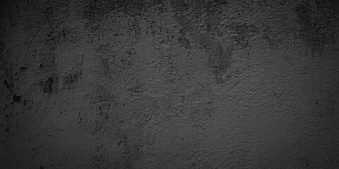 Abstract dark black grungy wall texture background