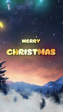 christmas greeting card for social media 