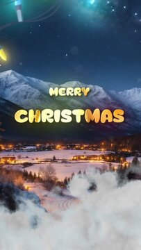 christmas greeting card for social media 