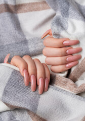 Female hands with beautiful manicure