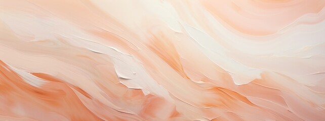 White peach color acrylic abstraction. Expressive aesthetics. Beautiful pastel colors background....