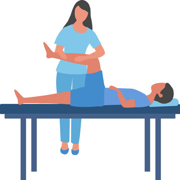 Rehabilitation and physiotherapy for disabled patient. Healthcare and Medical treatment, injuries rehabilitation therapy on png 