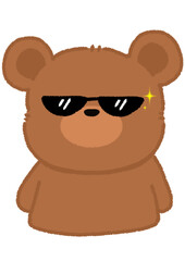 Super cute bear expression, icon, element, bear, cute, cartoon