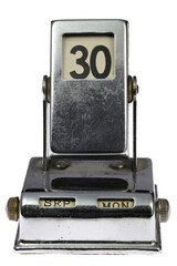 Fototapeta premium perpetual calendar showing September, 30 isolated on white background