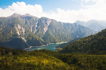 View from ropeway Tateyama Kurobe Alpine Route, Toyama, Nagano, Japan