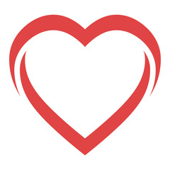 Stroke curve line heart, price tag heart shape for sales