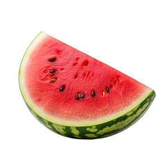 Watermelon photograph isolated on white background