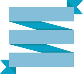 Ribbon Banner Promotion Illustration
