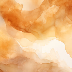 Golden hues with creamy swirls, abstract fluid art, luxurious and elegant, with a marble effect - obrazy, fototapety, plakaty