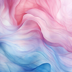 Delicate pink and blue rose close-up, soft petals, romantic, elegant floral abstract with a dreamy feel
