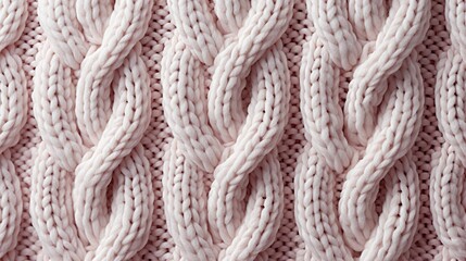 Fototapeta na wymiar Light rose Knitted Wool Closeup Background. Knitted Texture. Knit Fabric Texture, Wool Knitted pattern