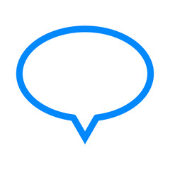 Blue bubble chat icon 