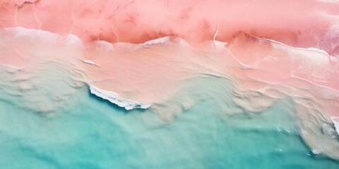 top down flat view from drone to beautiful color seascape