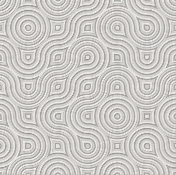 decorative geometric background texture pattern, 3d digital ceramic wall, cover, card.