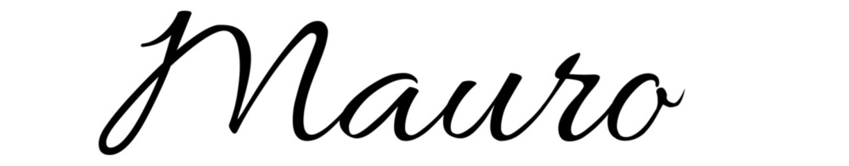 Mauro - black color - name - ideal for websites, emails, presentations, greetings, banners, cards, books, t-shirt, sweatshirt, prints, cricut, silhouette,

