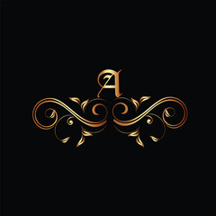 Creative Initial letter A logo design with modern business vector template. Creative isolated A monogram logo design
