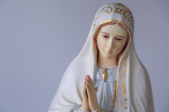 Our Lady of Fatima catholic Vintage religious statue