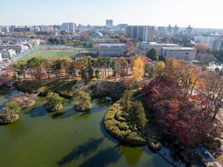 茨城県つくば市　松見公園の展望タワーからの眺め
