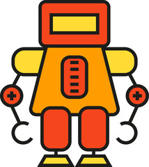 Robot Character Icon
