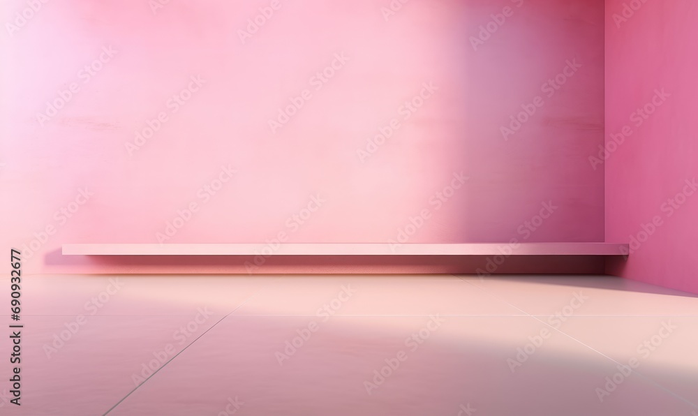 Aufkleber light and shadow on the wall and floor for design or creative work. beautiful original background im