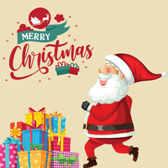 merry christmas 2023 post for instagram, ready to post, fully editable, social media size
