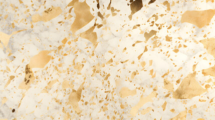 light gold Terrazzo texture marble texture. Generative AI.