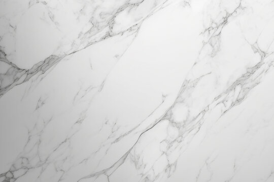 White marble texture with grey veins. The concept is minimalist elegance.