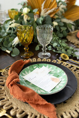 mesa de eventos de BODA
