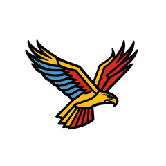 Eagle - Minimalist vector logo design