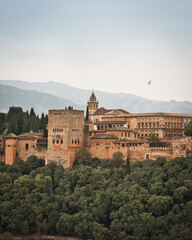 Fototapeta na wymiar Ausblick auf Alhambra in Grenada, Andalusien