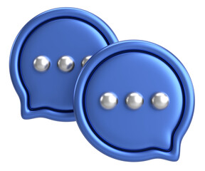 Live chat icon. Chat icon. 3D illustration.