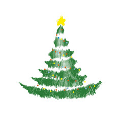 New Year's tree, Christmas, Christmas tree with decorations