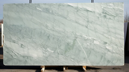 natural light green marble slab marble. Generative AI.