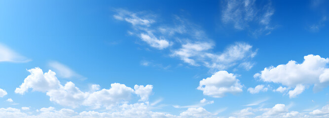 Blue sky and clouds, copy space