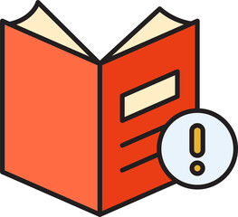 Book and Error Icon
