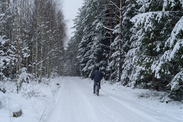 WINTER ATTACK - Snow in the forest and on the forest road