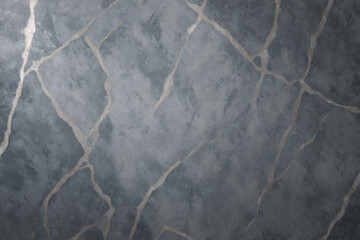Grey marble texture background pattern. Grey stone surface.  abstract natural marble grey and white. Generative AI