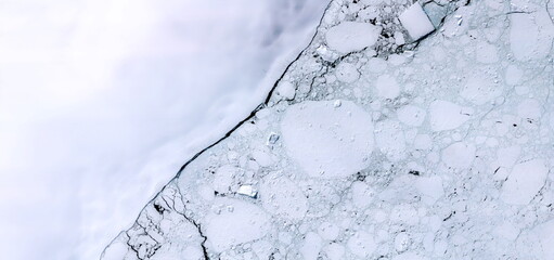 the beginning of the end,  abstract photographs of the frozen regions of the earth from the air,...
