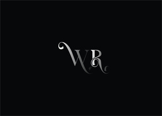 WR letter logo design and initial logo