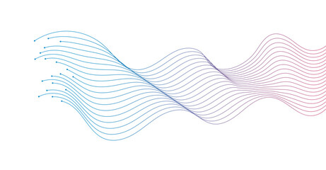 abstract wavy lines background element. Suitable for AI, tech, network, science, digital technology theme