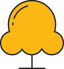 Tree Icon Illustration
